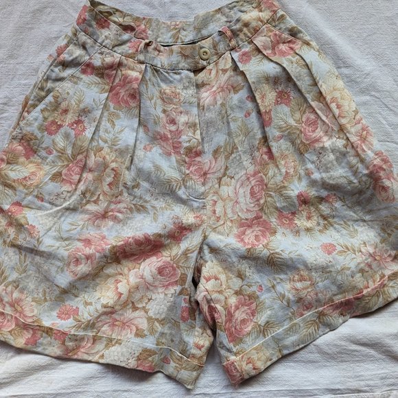 Ralph Lauren Vintage linen shorts size 4P. Spring colors. - Picture 1 of 6